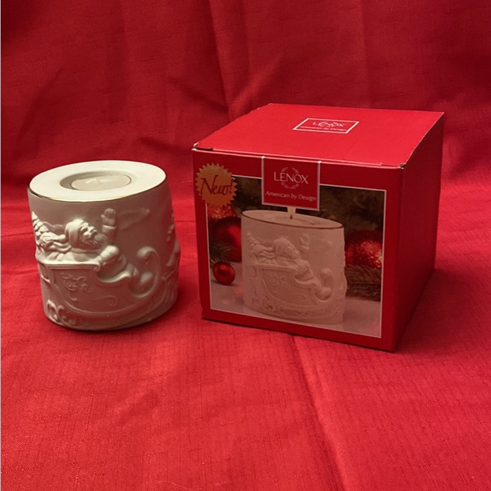 Lenox Radiant Light Santa Votive.